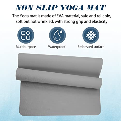 10 Pack Yoga Mats Bulk, 68'' x 24'' x 4mm Thick Yoga Mats for Kids and Adult Gym Mats Bundle Latex Free Exercise Mats with Non Slip Texture for Outdoor Yoga, Pilates or Workout - Image 4