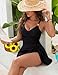 Blooming Jelly Womens One Piece Swimsuits Tummy Control Bathing Suits Modest Curvy Cute 2026 Swim Dress (M, Black)