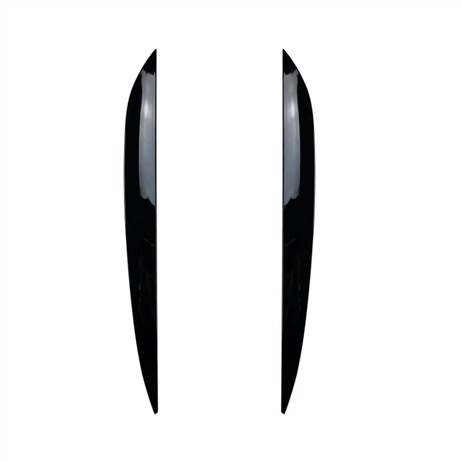 Car Front Headlights Eyebrow Eyelids Trim Cover Sticker for Touareg 2010 2011 2012 2013 2014 2015 2016 2017 2018(Glossy Black)