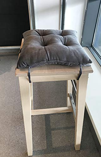 Augld 2 Pack Bar Stool Cushion Small Kids Chair Pad With Ties Square 14X14In #TOP4