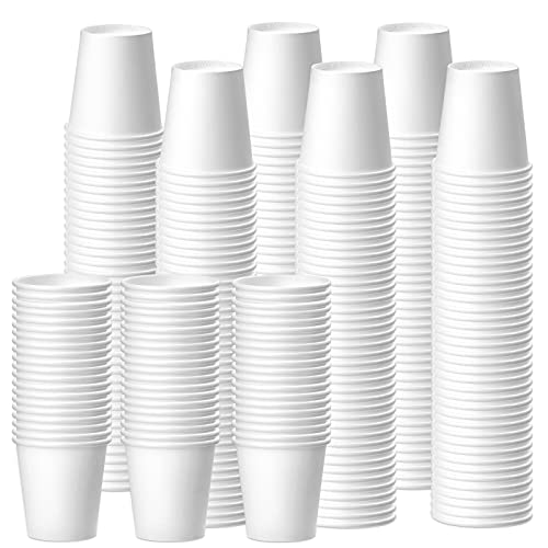 [300 paquetes] Vasos de papel desechables de 85.0 g, tazas de papel para café caliente, tazas de papel espresso, vasos de baño desechables, vasos de enjuague bucal, vasos de papel pequeños para