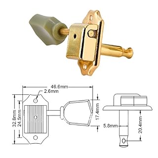 Chevilles Mécaniques, Têtes de Machine Tuners de Verrouillage, pour Presque Toutes les Guitares Acoustiques et Guitares… – Image 2