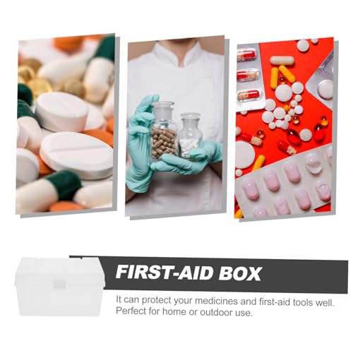 Image of Cabilock Tackle Box Organizer Medicine Box Plastic Empty kit cabinet storage Medicine Medication Supplies