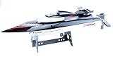 45 km/h schnelles Rennboot efaso FT012 2.4G Brushless RC Racing Boat RTR Speedboat Upgraded FT009 Schwarz