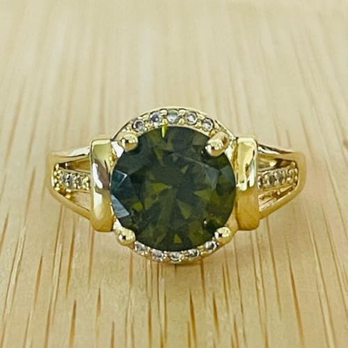 ☆安心安全ヤフオク便☆匿名配送ペリドット?リング ヴィンテージ指輪アンティーク サイズ13.5号