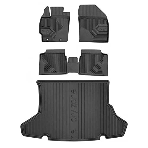 M MOTOS Tappetini Gomma Per Toyota Prius+ (dal 2011): Antiscivolo, 3 Cm Di Bordo, TPE Ecologico, 4 Pezzi - 3