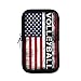 SwpWab USA Flag Volleyball Compact Exercise Essentials Bag with Zipper