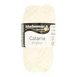 Ökotex 100 Zertifiziert. Schachenmayr Catania 9801210-00105 natur Handstrickgarn, Häkelgarn, Baumwolle