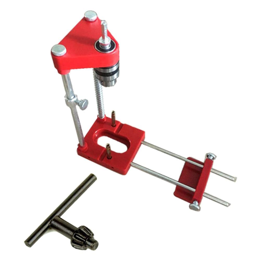Wination Woodworking Drill Locator, Adjustable Mini Bench Drill Press Machine, Punch Locator Drill Template Guide Jig, Auto-line Drill Guide Precision Positioner Tool - Woodworking Positioning Tool