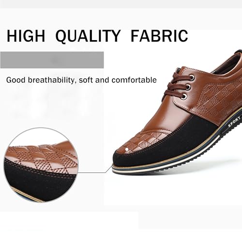 Men's Dress Shoes Oxfords Slip on Classic Modern Formal Leather Shoes Casual Non Slip Business Work Office Dress Shoes3