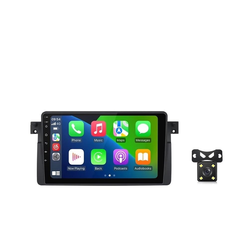 Sistema multimedia Android 14 BMW E46 elimina cables con CarPlay y Android Auto 4