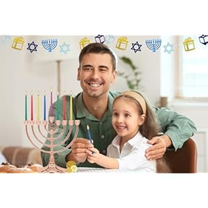 The Dreidel Company Menorah Candles Chanukah Candles 44 Colorful Hanukkah Candles for All 8 Nights of Chanukah (Single-Pack) The Dreidel Company Menorah Candles Chanukah Candles 44 Colorful Hanukkah Candles for All 8 Nights of Chanukah Single Pack