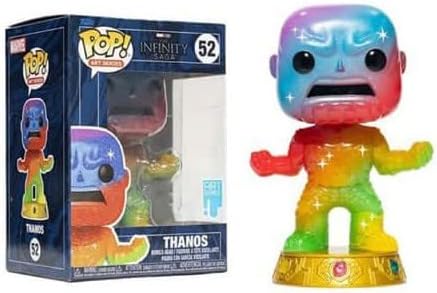 Funko Marvel Infinity Saga Thanos Art Series Pop! Vinyl Figure with Premium Pop! Protector Entertainment Earth Exclusive