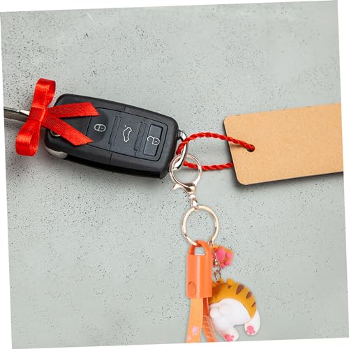 GALPADA Data Line Mobile Phone Holder USB c Cable Keychain Wrist Lanyard Keychain Phone Holder for Cars Car Stand Backpack Keychains Durable Charging Cable Abs Cell Phone