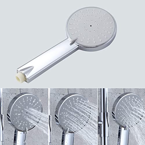 Système de douche complet mural chromé avec mitigeur laiton