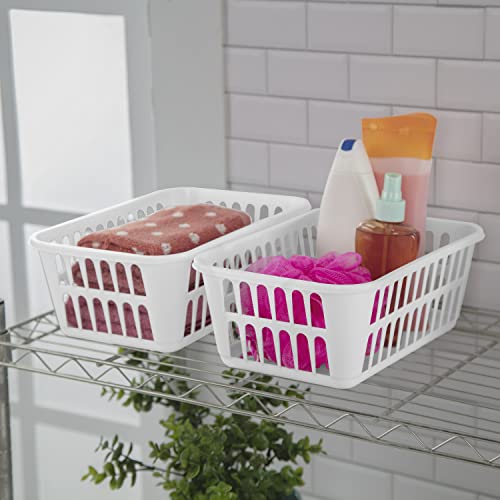 Sterilite 16088048 Storage Basket, White, 48-Pack #TOP3