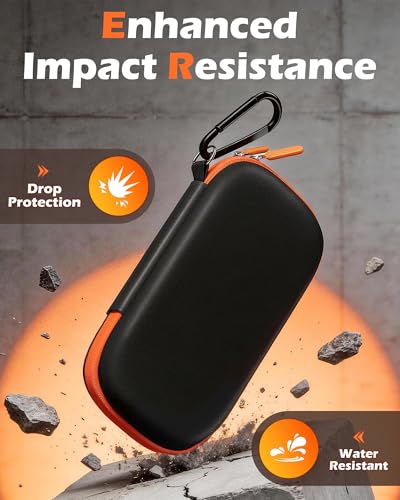 ProCase Zewnętrzny futerał ochronny na dysk twardy do SanDisk Extreme Pro z USB4 (2 to/4 to), twarda torba ochronna, odporna na wstrząsy zewnętrzny dysk twardy SSD, czarny