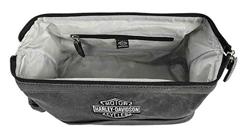 Harley Davidson in pelle da toilette kit, Grey