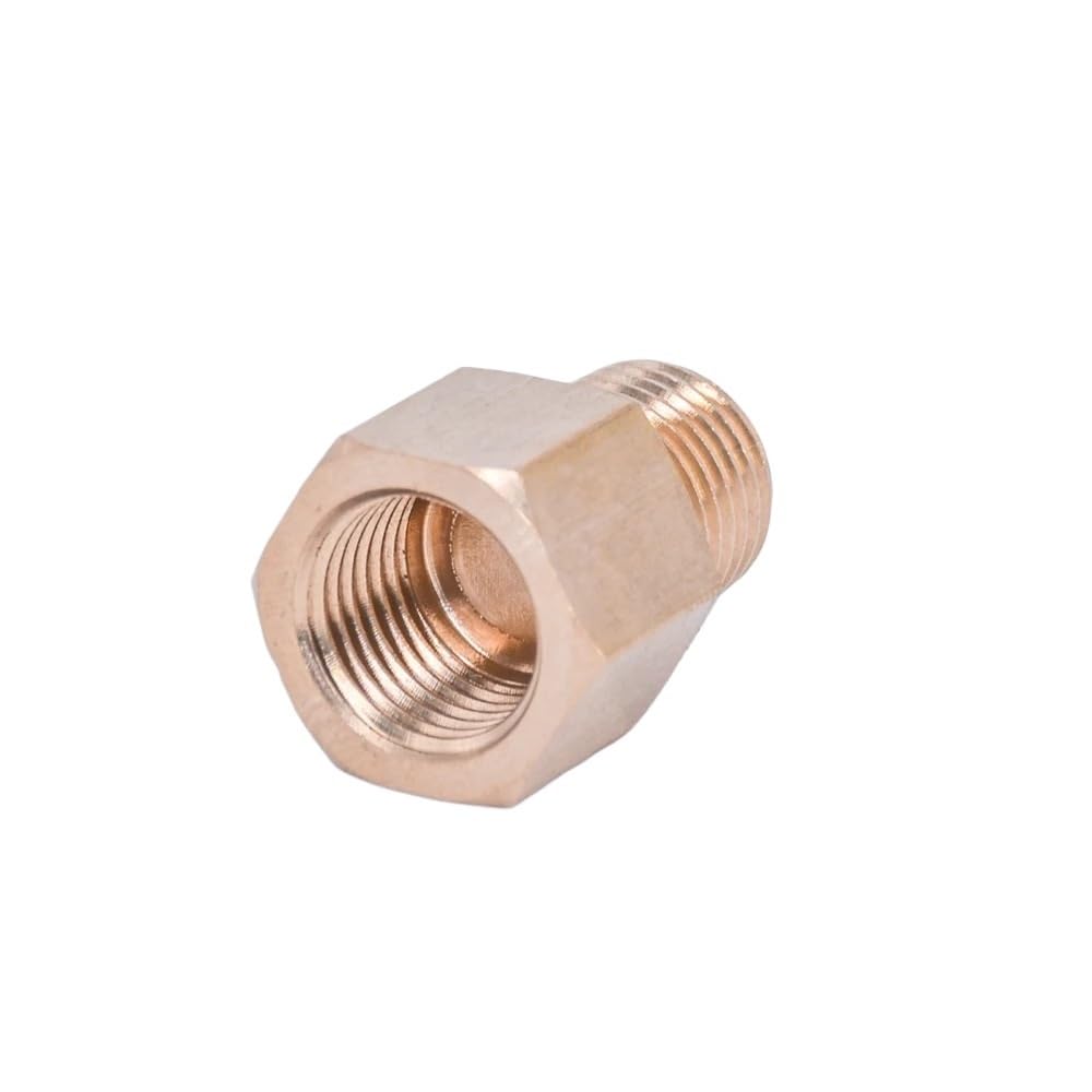 1/4" NPT Female to 1/4" BSPP Male Reducing Brass Pipe Fitting Adapter for Pressure Gauge Water Gas Oil Fuel