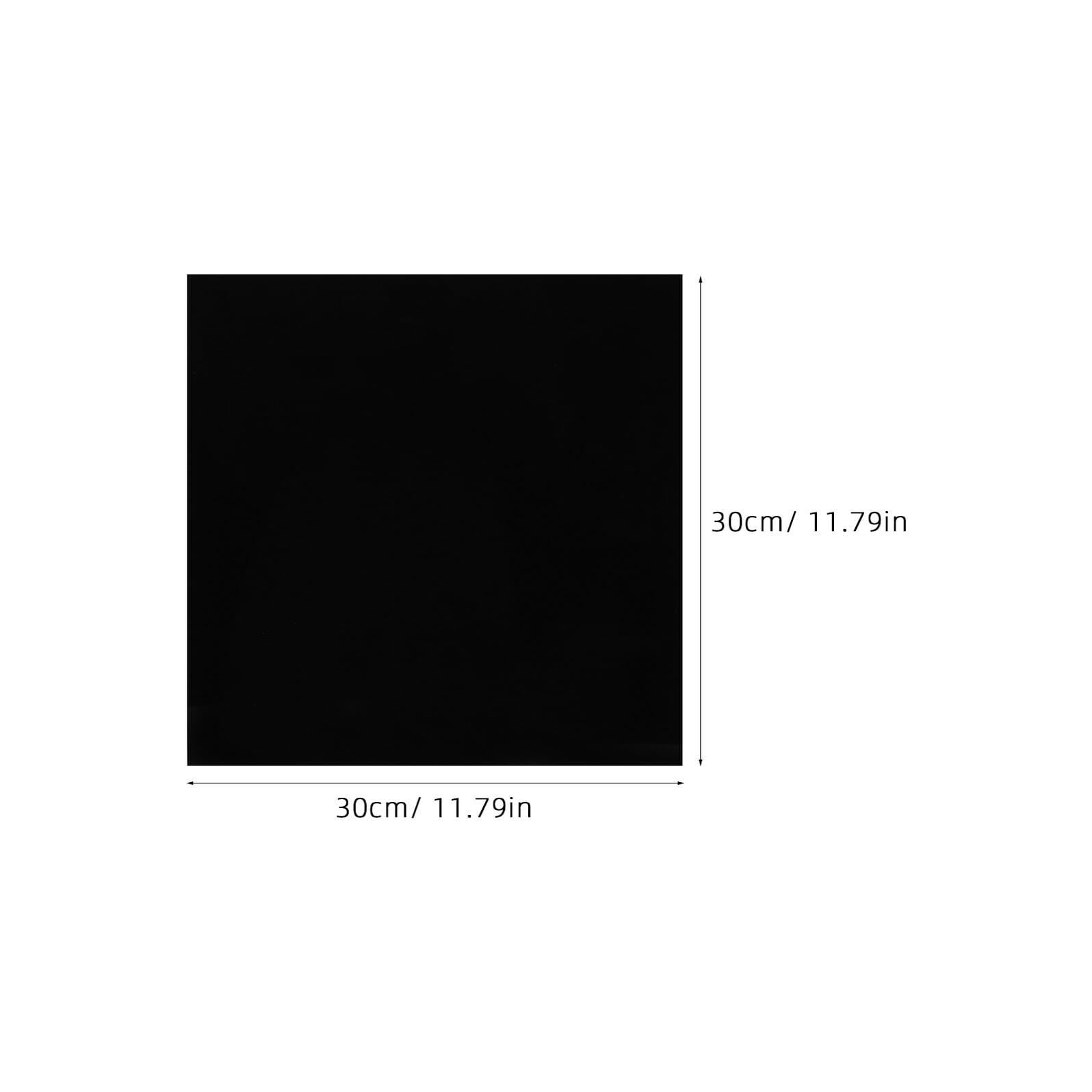 4 Stück Schwarze Acrylglasplatten 2mm 30X30cm 4 Stück Uv Beständig Leicht zu Schneiden Vielseitig für Selbstgemacht Bastelarbeiten Schilder und Fenster