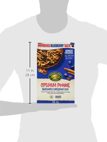 Nature's Path, Organic OPTIMUM Breakfast Cereal - Flax, Soy, Blueberry Cinnamon, 14 oz