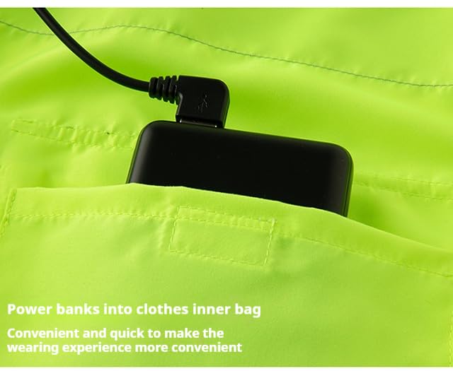 USB Cooling Safety Vest with Fans No Battery Included Lightweight Reflective Workwear for Construction and Outdoor Use4