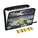 13 bolsillos y etiquetas de bricolaje: con 13 compartimentos espaciosos y pestañas coloridas para escribir, este organizador portátil de archivos de acordeón te ayuda a clasificar facturas, documentos y archivos para un acceso rápido