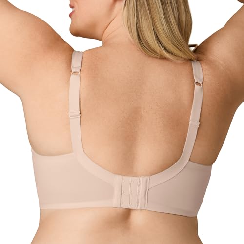 PLAYTEX Women's Wireless Balconette, Plus Size Bras Available, Full Coverage, 4-Way Support, Moisture-Wicking2