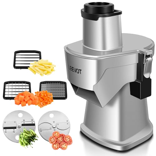LEEVOT Commercial Vegetable Chopper 200W, Electric Food Proc...