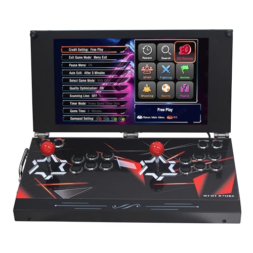 CONFIGURAZIONE DOPPIO GIOCATORE: dotato di due joystick premium e pulsanti multipli per un gioco autentico in stile arcade, perfetto per il gioco competitivo o cooperativo