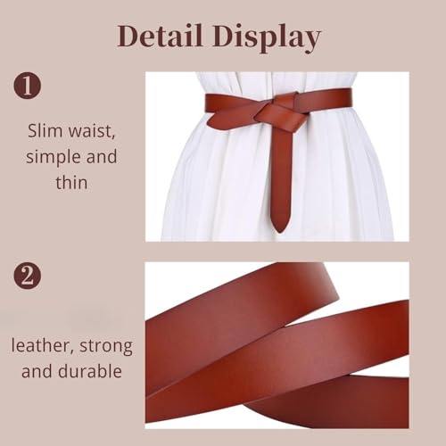 Soft Bow Tie Genuine Leather Belts Fashion Wrap Waist Belt for Women Jeans and Dresses3