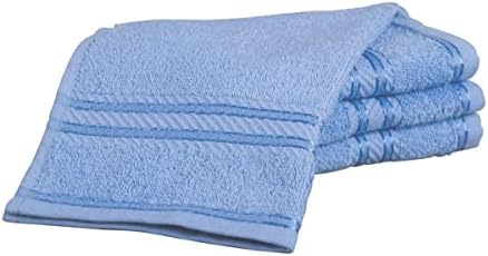 Bentley Priory Linens Supreme Face Flannels for Bathroom 500GSM Super Soft Egyptian Cotton Pack of 4 Absorbent and Quick Dry Face Cloth Flannel Towels Set 30 x 30cm (WHITE)