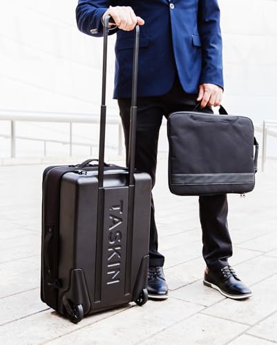 Taskin Aviator | Upright 2 Wheel Expandable Carry on Luggage | Carry On 22-Inch | Detachable Device Sleeve | Airline Approved Dimensions3