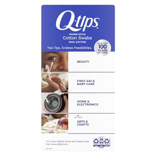 Q-tips Cotton Swabs, Original, For Home, First Aid and Beauty, 100% Cotton, 375 Count