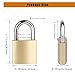 6Pack Small Locks with Same Keys, 0.98Inch (25mm) Wide Lock Body Solid Brass Padlocks Keyed Alike, Mini Padlocks for Suitcases/Luggage/Backpacks/Tool Box/Diary Books/School lockers etc.