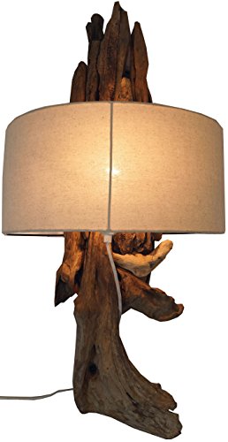 Lampe en bois flotté Oboisdormant jolies courbes prête à être