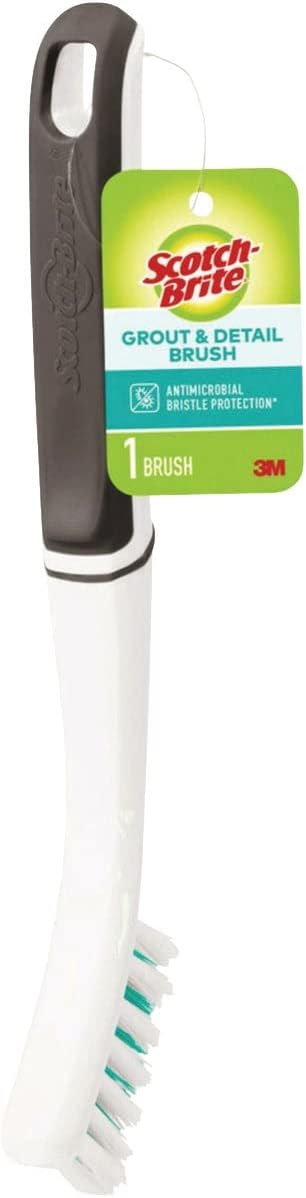 Scotch-Brite Grout Brush Gray/White One Size