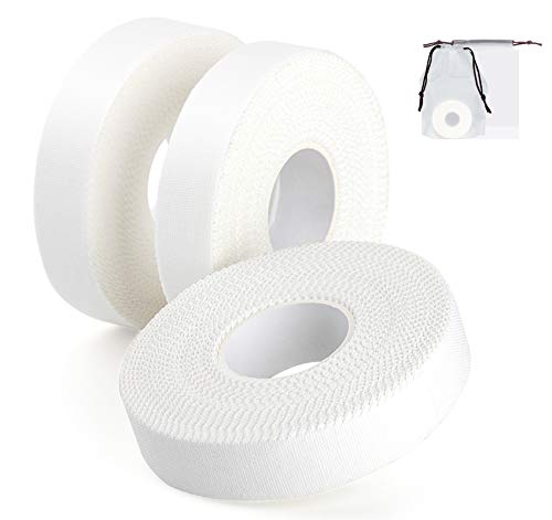 Anstore Cinta de escalada de 1,5 cm x 13,7 m, color blanco, para escalada, deportes de fuerza, voleibol, balonmano, 3 rollos Cover