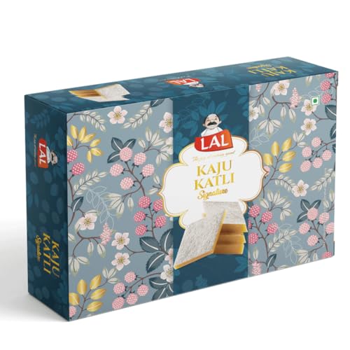 Lal Sweets Kaju Katli Signature 400g | Diamond-Shaped Indian Swee...