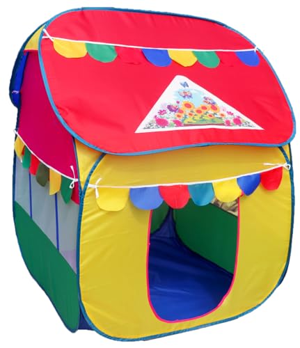 Image of Homecute Foldable Pop Up Hut Type Kids Toys Play Tent House for Boys and Girls (Medium Size Multi Colour)