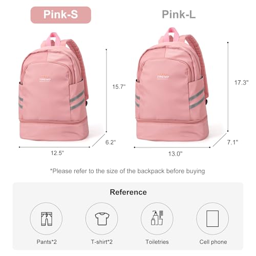 coofay Gym Backpack For Women Waterproof Sports Backpack With Shoe Compartment Lightweight Travel Backpacks Small Gym Bag Dance Volleyball Backpacks