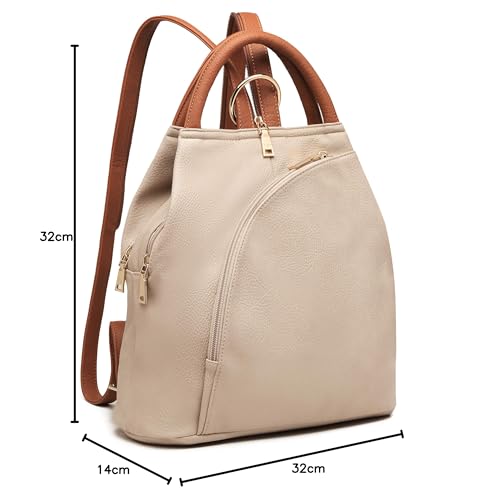 グッシオ ベーシック レザータッチ 3WAY リュック x 肩掛け x ハンドバッグ 120406 の商品画像 7