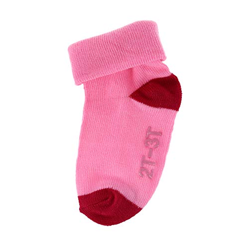 Hanes Girls' Toddler 6-Pack Turncuff Socks2