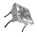 SOIMISS Pieghevole Barbecue Cremagliera a Carbone in Acciaio Inox Shish Kebab Grill Grill Barbecue Kit per Il Giardino Cortile Campeggio