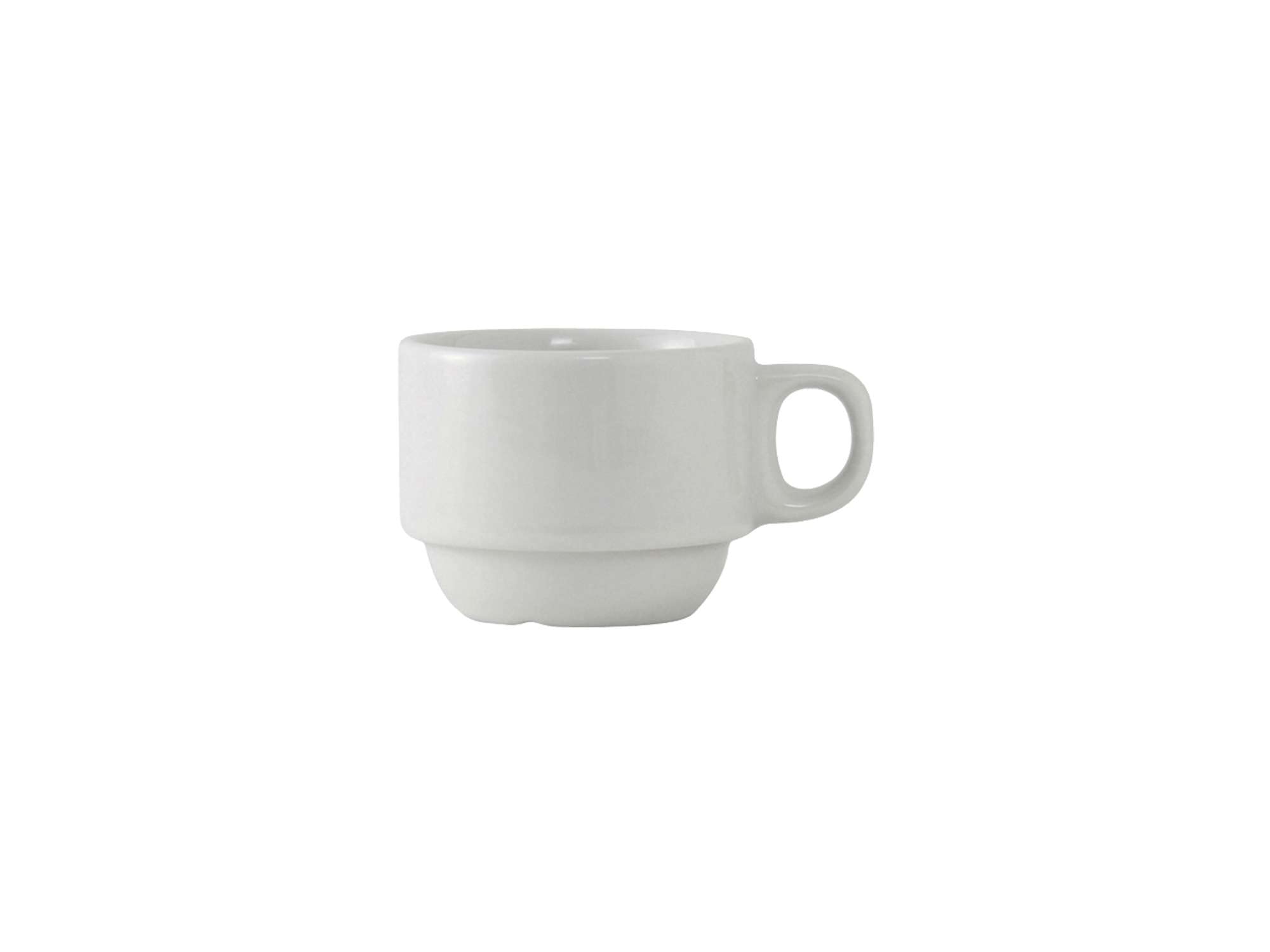 Vitrified China Alaska/Colorado Accessories Stackable Demitasse Cup by Tuxton – 3-Ounce, 3 fluid_ounces, Vitrified China, Porcelain White, Pack of 36