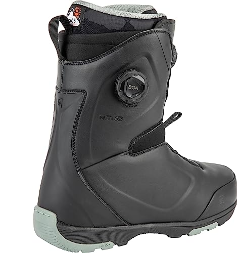Nitro Club Boa Mens Snowboard Boots, Black, 10.5 (28.5)