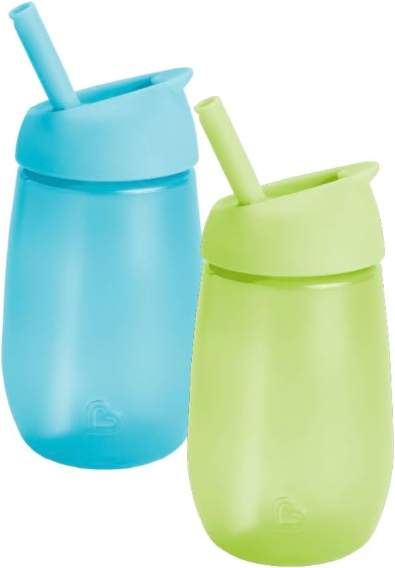 Munchkin Simple Clean Toddler Cup Set | Baby & Toddler Sippy Cups with Straw ...