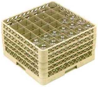 Vollrath TR7CCC02 Plastic Rack-Master Dishwasher Rack with 36-Glass Compartment, 7-7/8-Inch