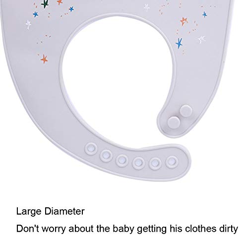 Slabbetje voor het eten van draagbare verstelbare baby-speeksel Handdoek Bay Girl Waterdicht Anti-Dirty Cartoon Pattern… - Image 8