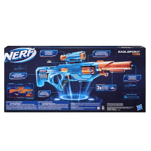 Image of Nerf Elite 2.0 Eaglepoint RD-8 Toy Blaster, 16 Nerf Darts, Fun Toy for Kids Teens and Adults, Outdoor Play for Boys, Birthday Gift for Kids Ages 8+